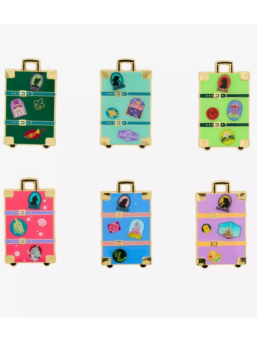 Loungefly Disney Princess Luggage Blind Box Enamel Pin